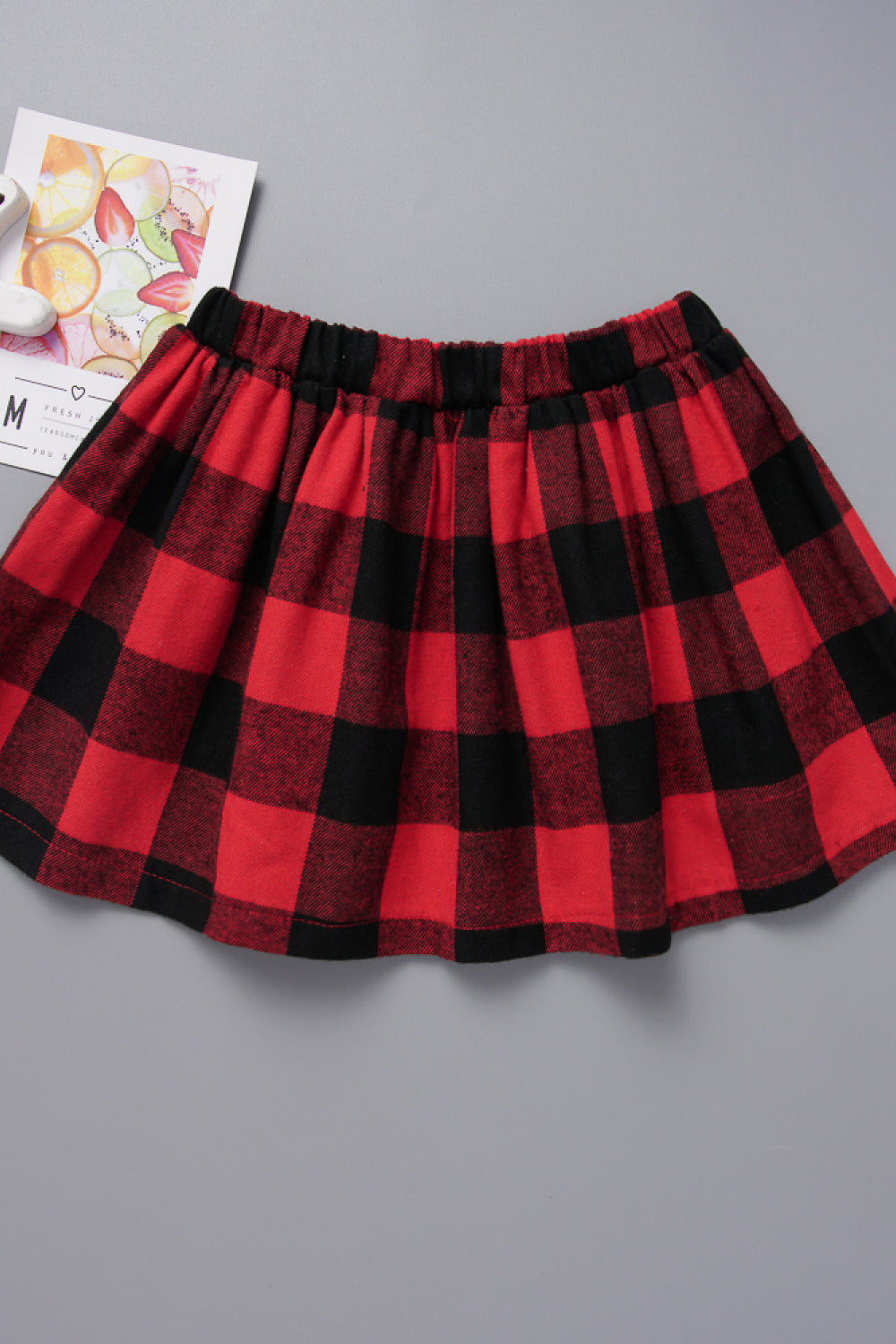 Baby Girls' Little Sister Bodysuit and Plaid Skirt Set