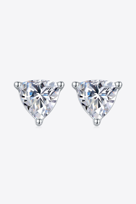 1 Carat Moissanite 925 Sterling Silver Stud Earrings