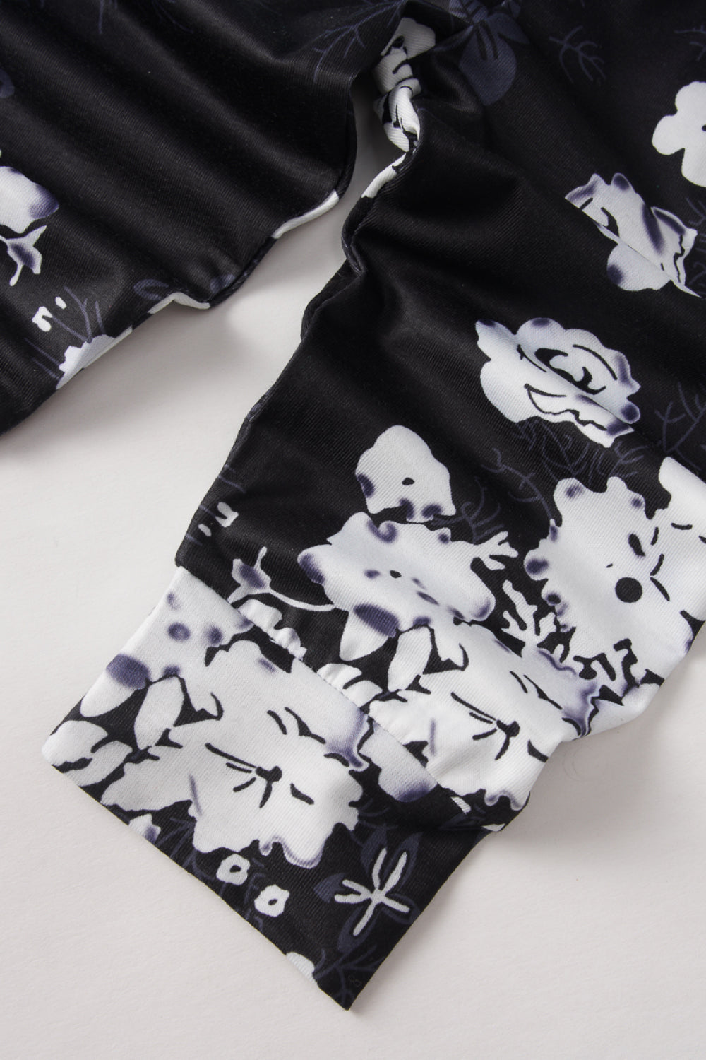 Baby Solid Hoodie and Floral Pants Set