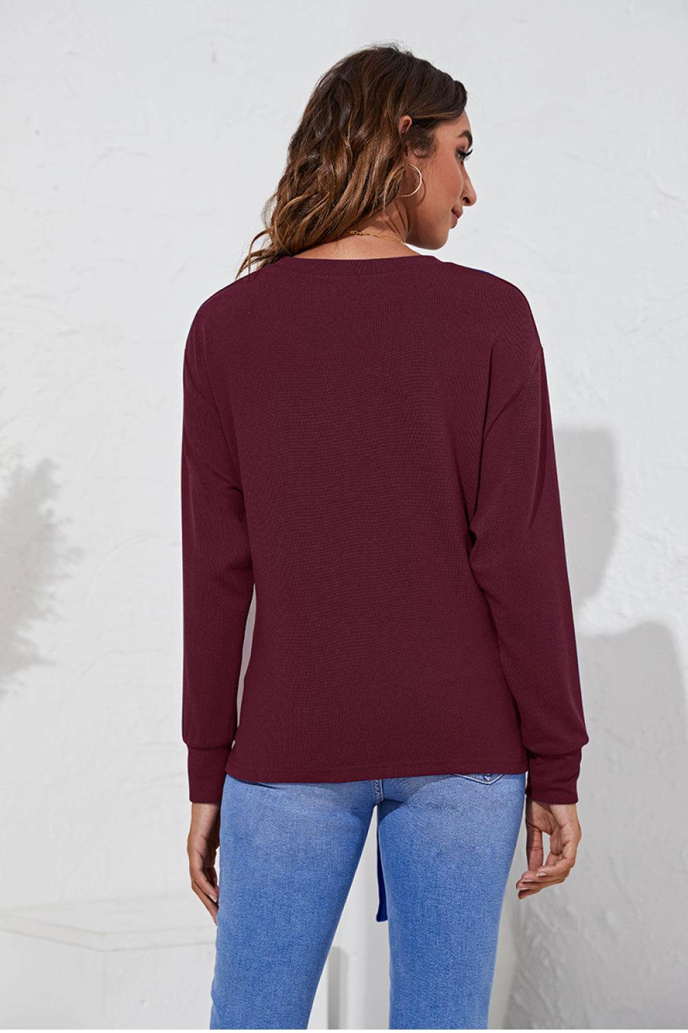 Round Neck Belted Top - Absolute Fashion 2020