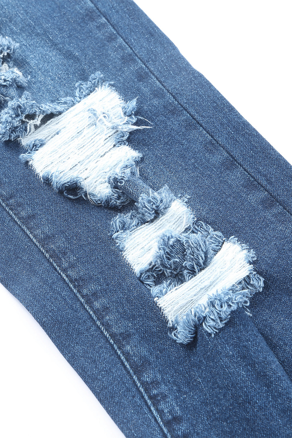 Distressed High Waist Pocket Jeans
