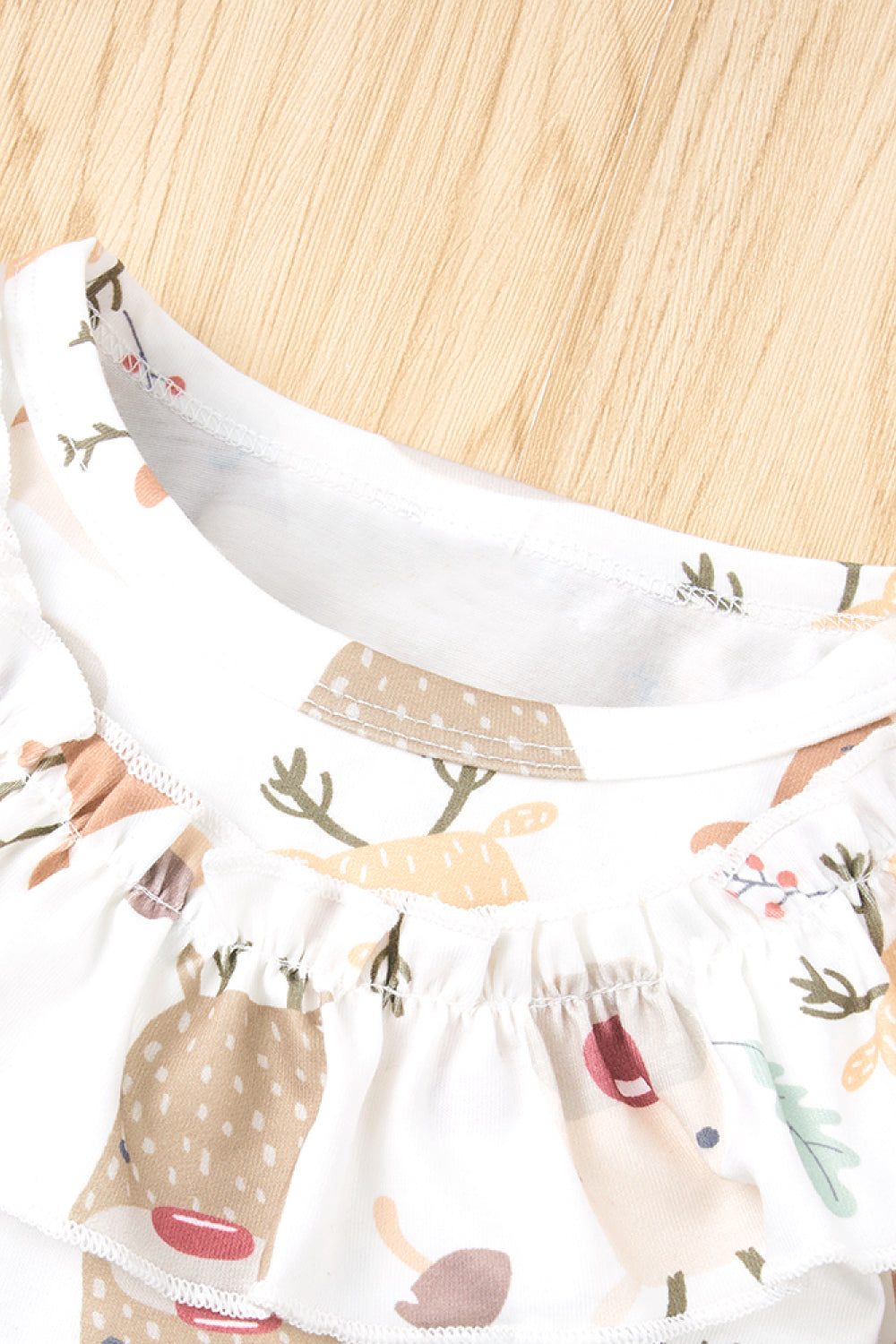Baby Girl Reindeer Bodysuit and Paperbag Joggers Set