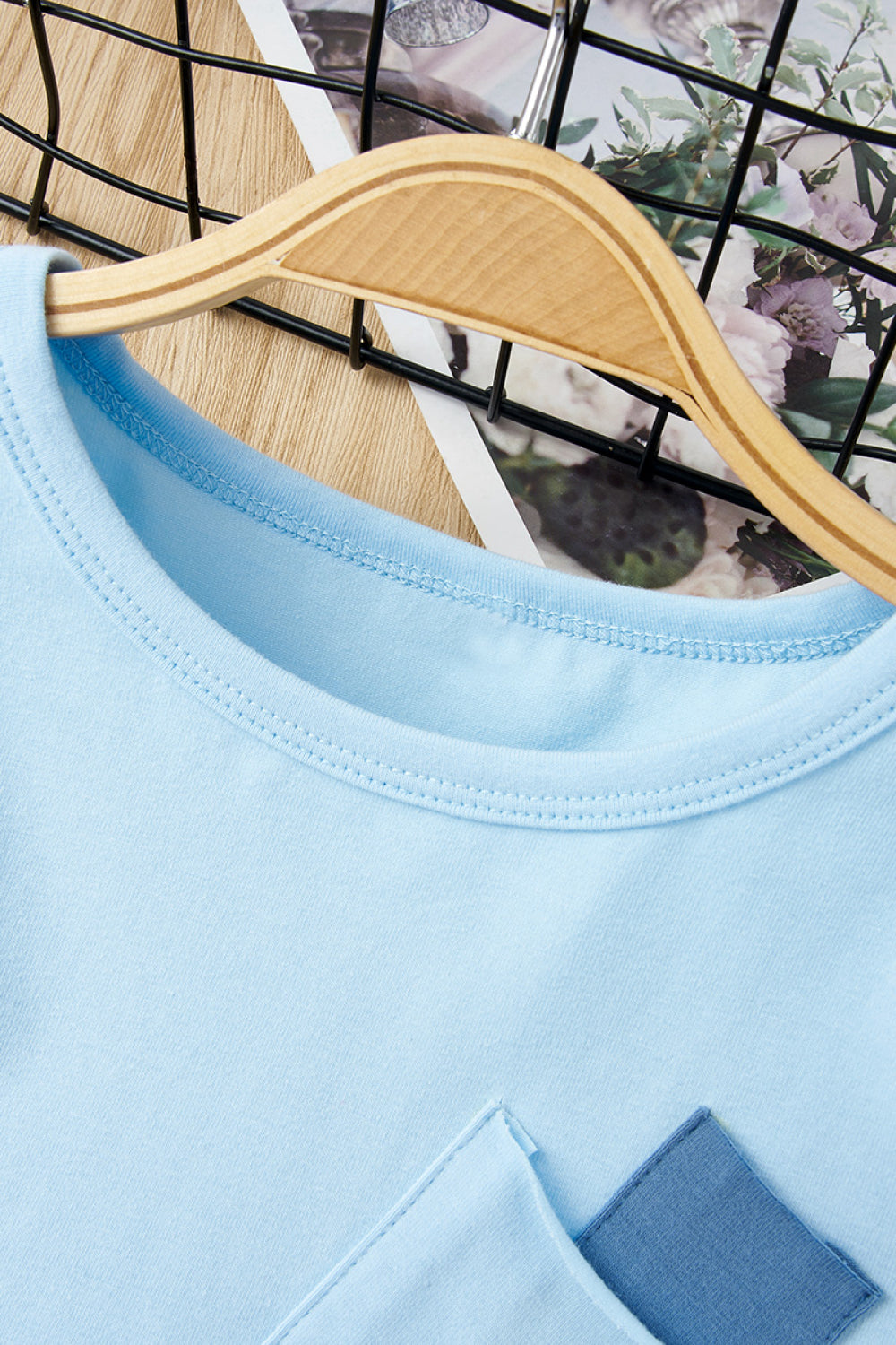 Girls Round Neck Sweatshirt and Pants Set