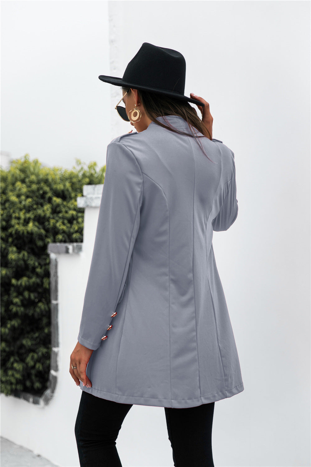 Single Breasted Pocketed Blazer - Absolute Fashion 2020