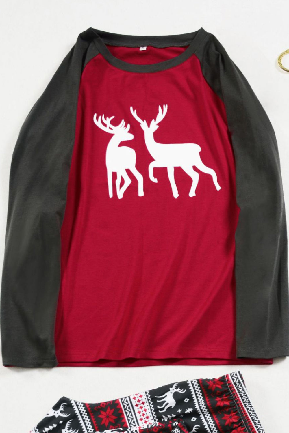 Women's Matching Reindeer Pajama Set
