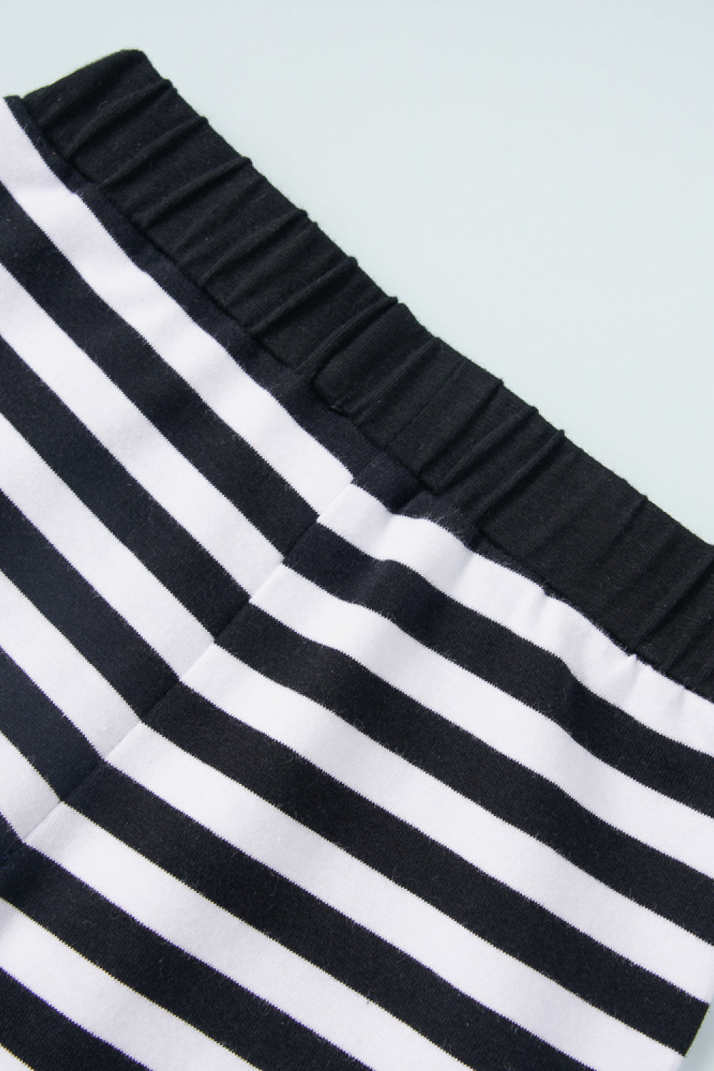 Girls Graphic Solid Onesie and Stripe Pants Set
