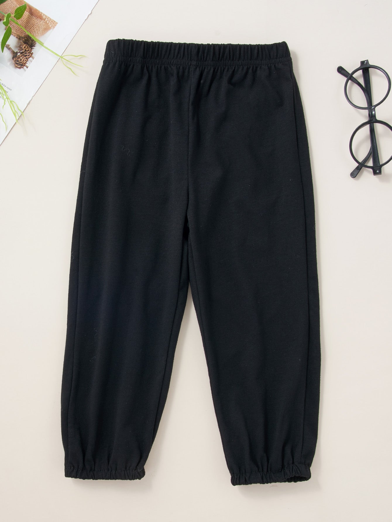 Girls Letter Pattern Hoodie and Pants Set