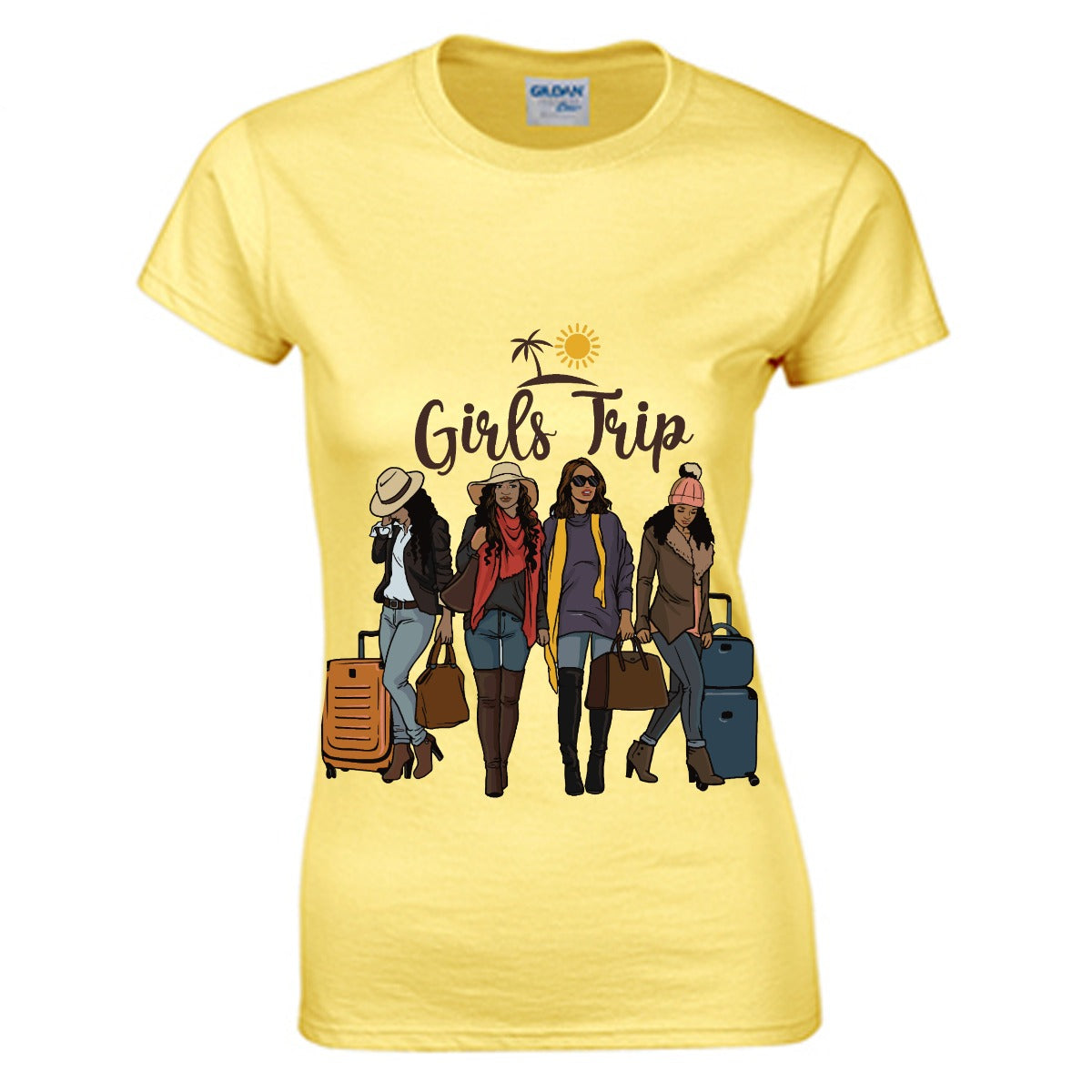 Girls Trip Women's O-neck T-shirt | Gildan 180GSM Cotton (DTG)