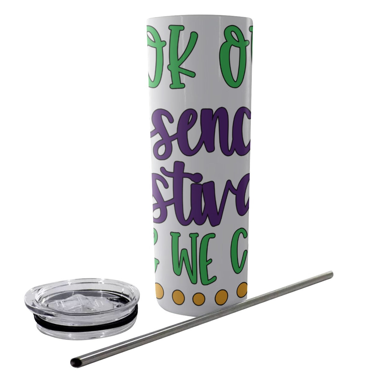 Essence Festival Glitter Tumbler With Stainless Steel Straw 20oz