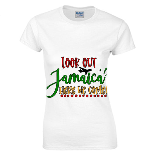 Jamaica Women's O-neck T-shirt | Gildan 180GSM Cotton (DTG)