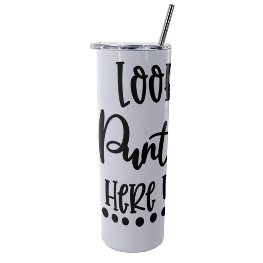 Punta Cana Glitter Tumbler With Stainless Steel Straw 20oz