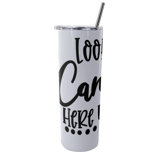 Cancun Glitter Tumbler With Stainless Steel Straw 20oz