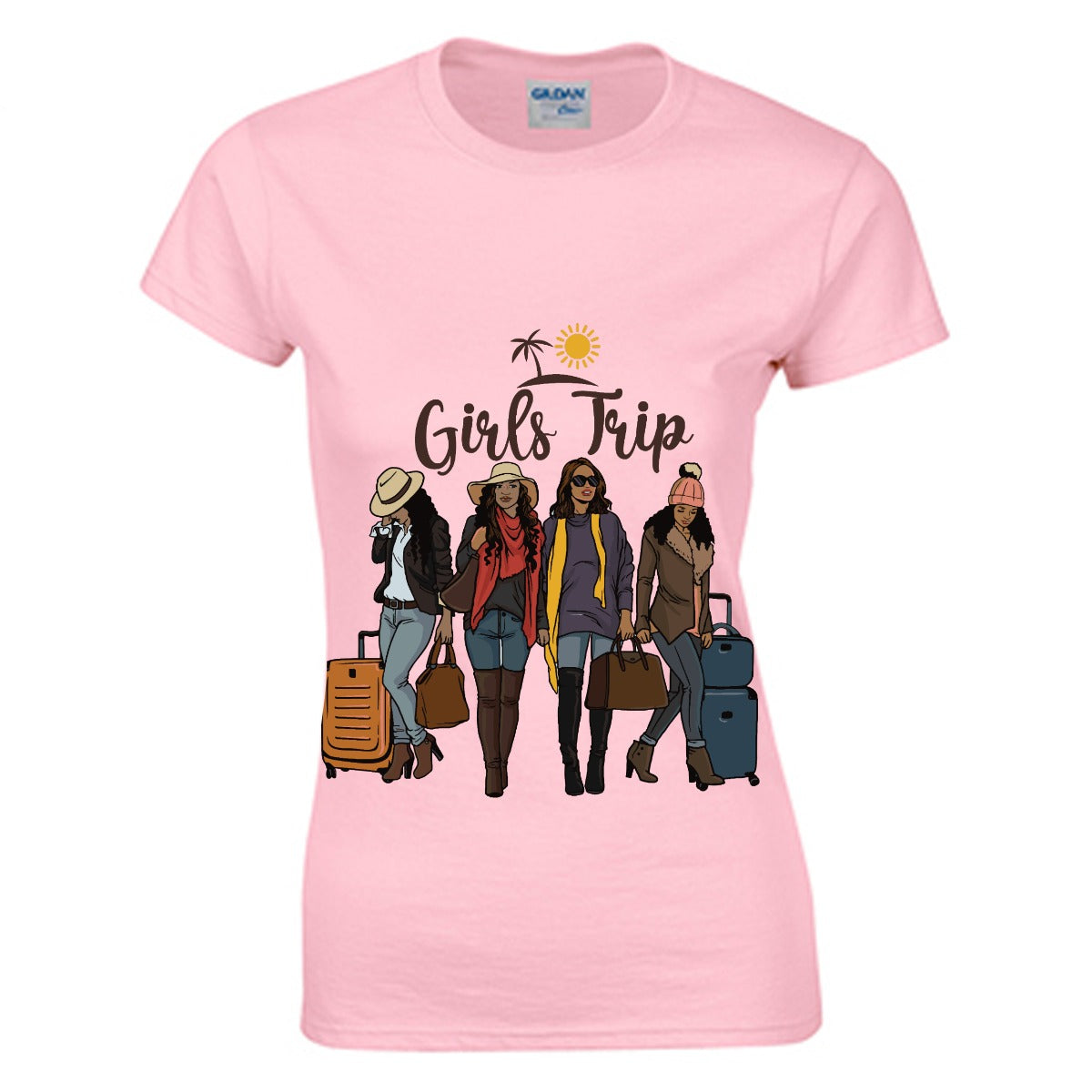Girls Trip Women's O-neck T-shirt | Gildan 180GSM Cotton (DTG)