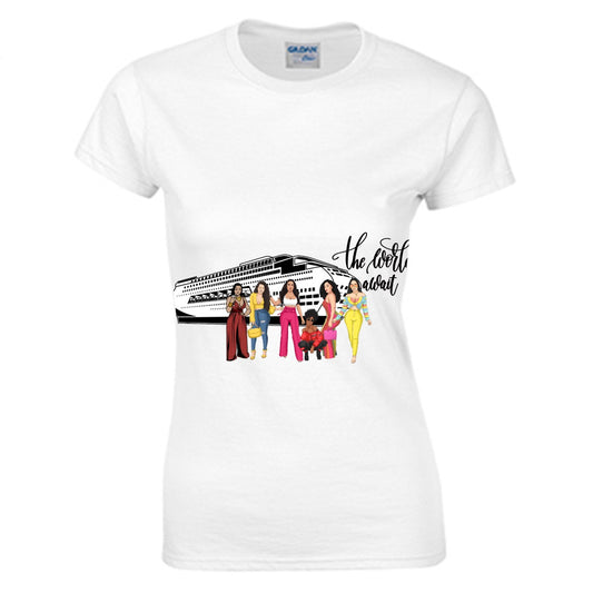 The World Awaits Women's O-neck T-shirt | Gildan 180GSM Cotton (DTG)