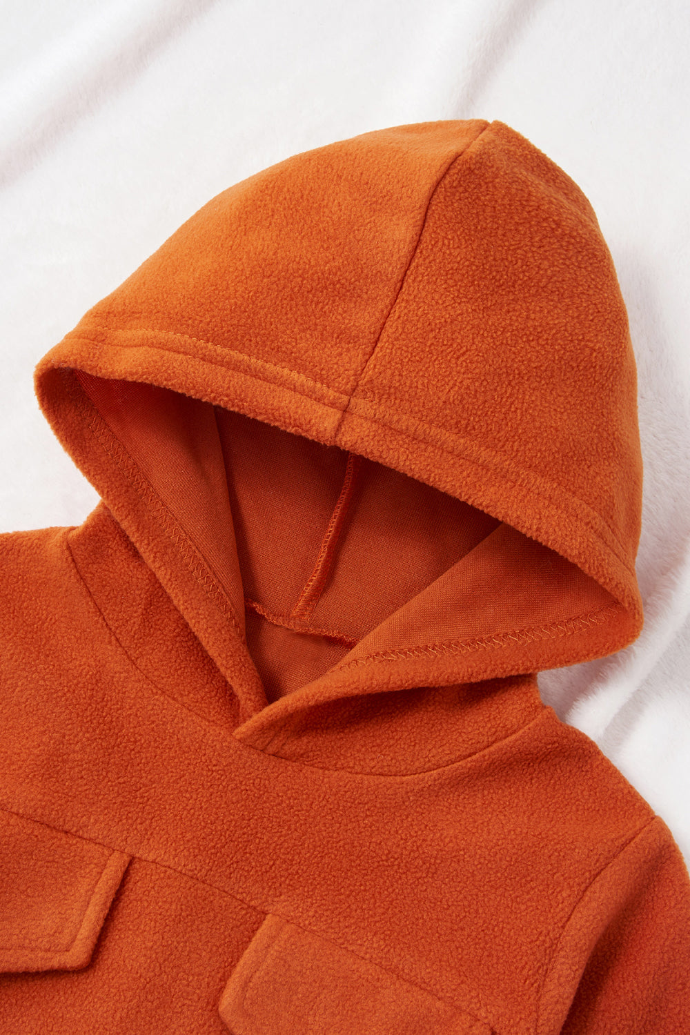 Kids Solid Hoodie Sweatshirt and Pants Set