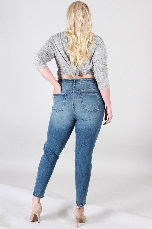 High Rise Destroyed Skinny Jeans - Absolute Fashion 2020