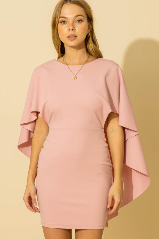 Butterfly Sleeve Bodycon Dress - Absolute Fashion 2020