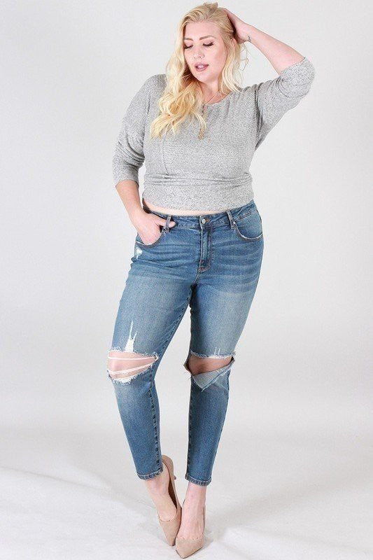 High Rise Destroyed Skinny Jeans - Absolute Fashion 2020