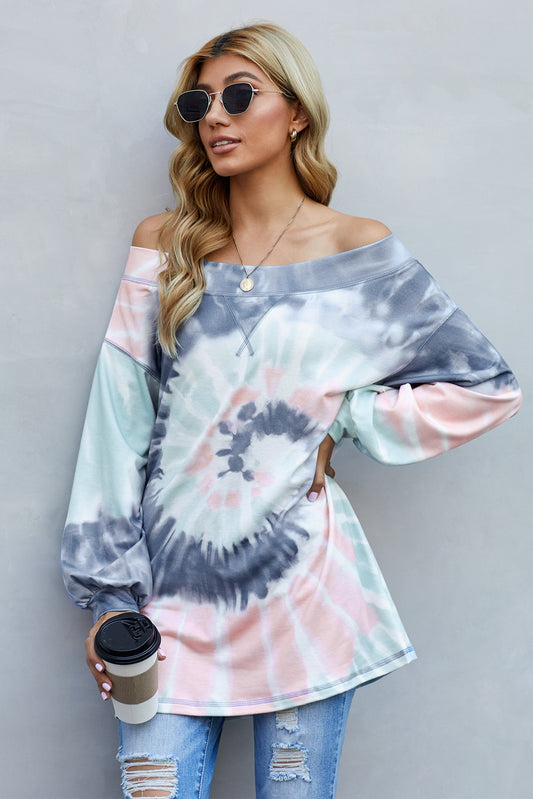 Tie Dye Long Sleeve Knit Top - Absolute Fashion 2020