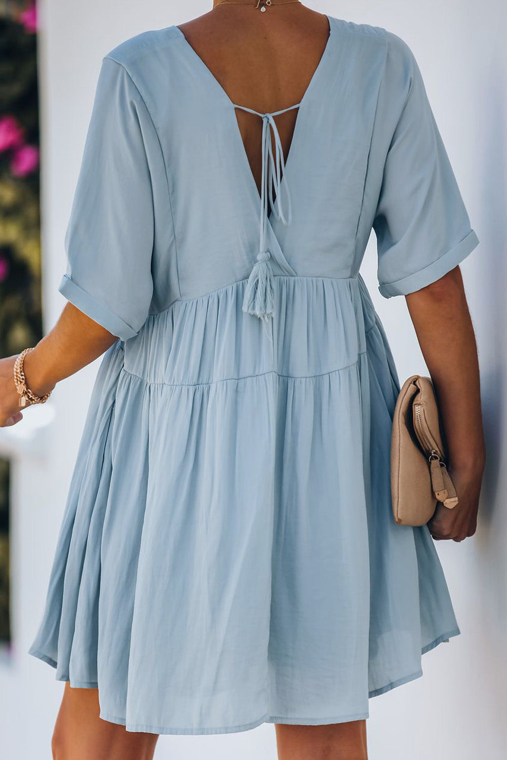 Kimono Sleeve Tiered Dress - Absolute Fashion 2020