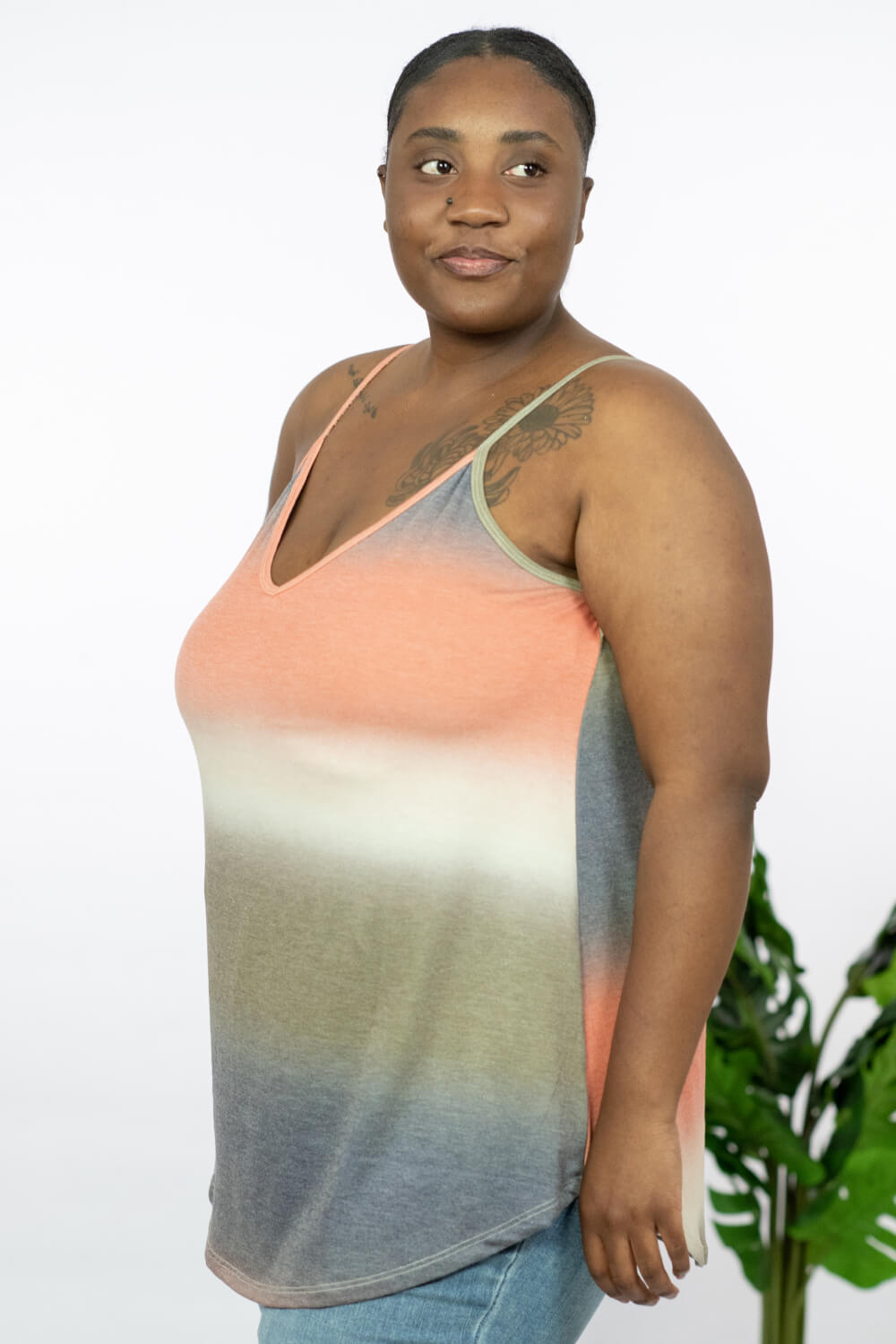 Zenana Sunset Dreams Full Size Ombre Reversible Tank