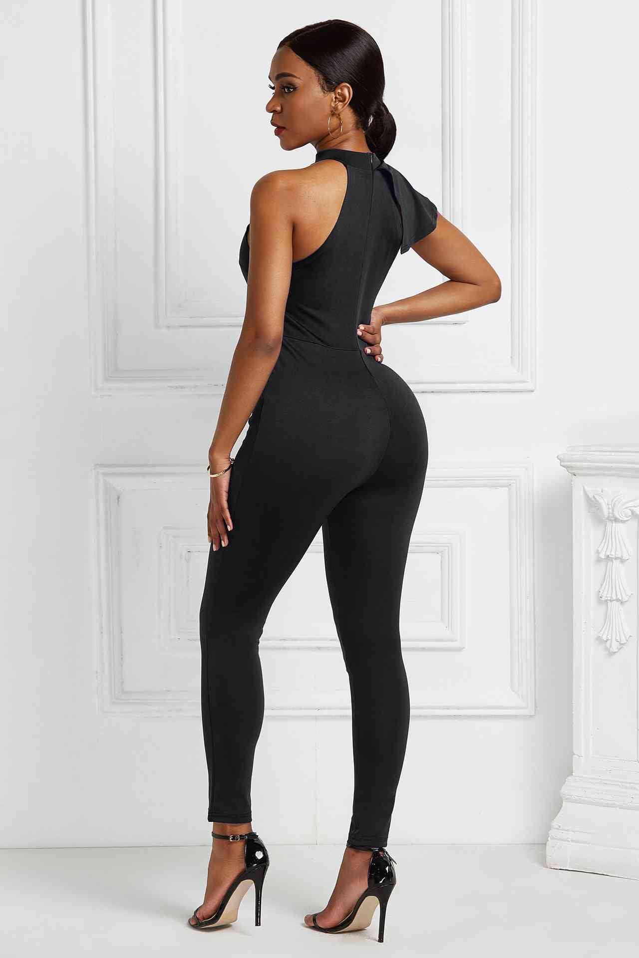 Flounced Sleeveless Jumpsuit - Absolute Fashion 2020