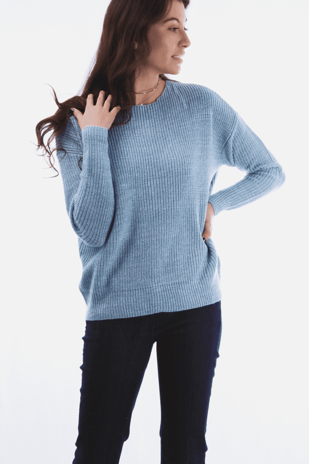 Sweater with Lace Up Back