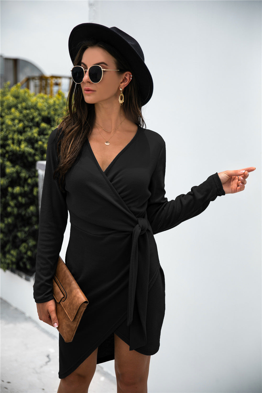 Asymmetry Wrap Tie Dress - Absolute Fashion 2020