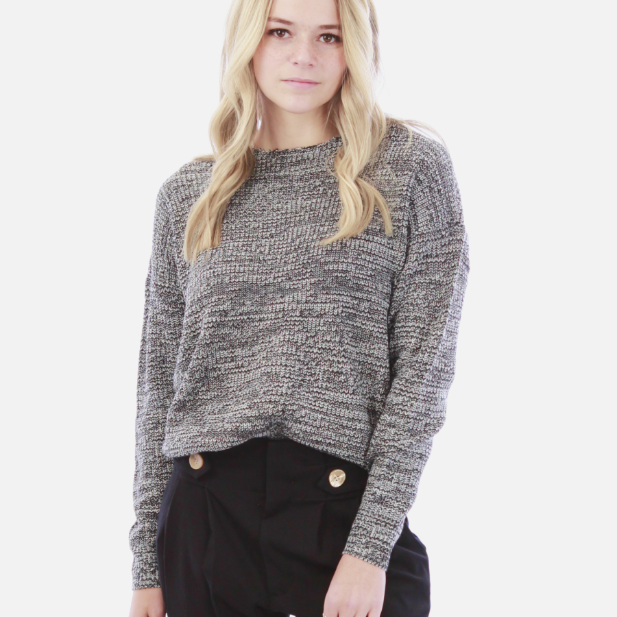Sweater with Lace Up Back