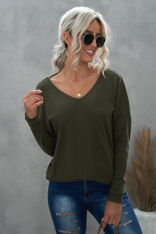 Twist Back Long Sleeve Knitted Top - Absolute Fashion 2020