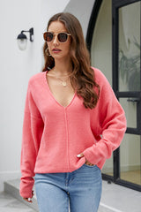 V-Neck Center Seam Sweater - Absolute fashion 2020