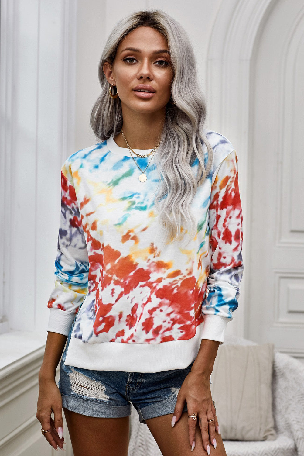 Tie-Dye High Low Sweatshirt - Absolute Fashion 2020