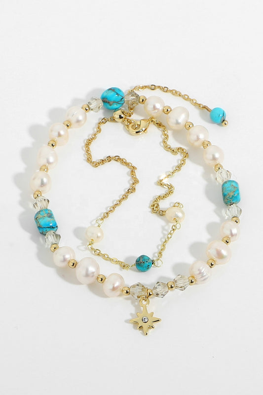 Fresh Water Pearl Jasper Bead Bracelet - Absolute Fashion 2020