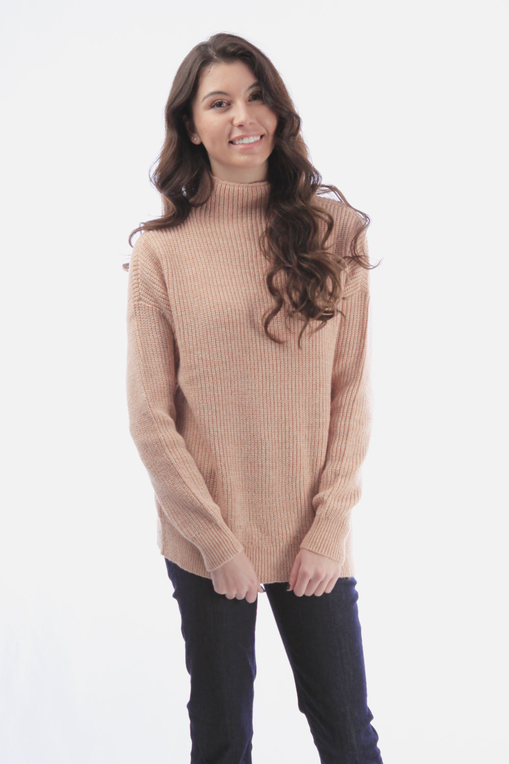 Heathered Shaker Knit Wool Blend