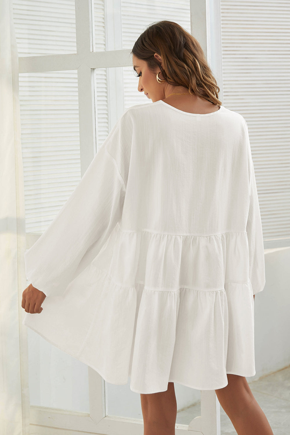 Puff Sleeve Tiered Dress - Absolute Fashion 2020