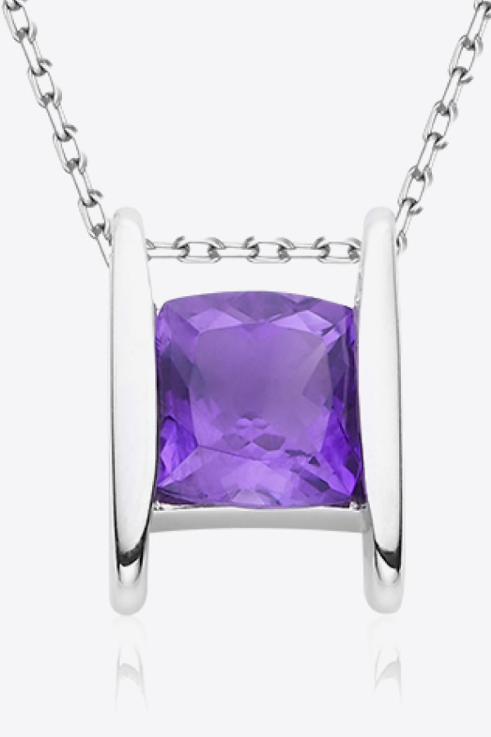Amethyst Pendant 925 Sterling Silver Necklace