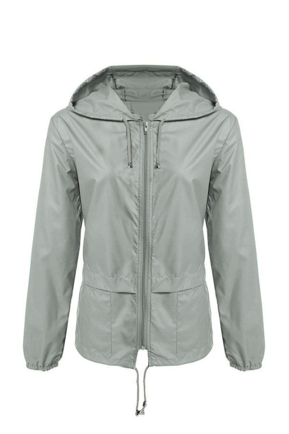 Zip-front Raincoat Windbreaker Jacket - Absolute Fashion 2020