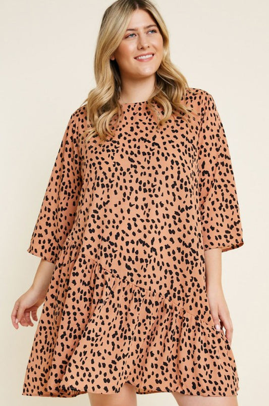 Asymmetrical Dotted Swing Dress - Absolute Fashion 2020
