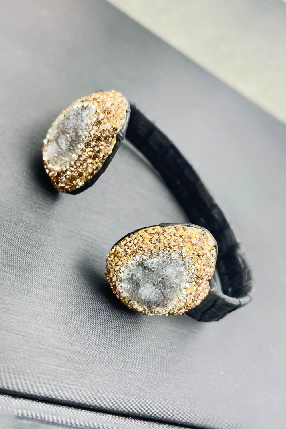 Snakeskin Adjustable Open Bracelet