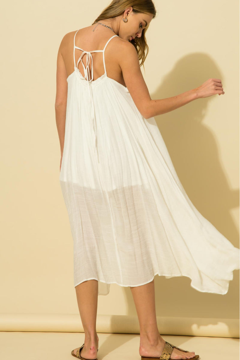 Boho Thin Strap Midi Dress - Absolute Fashion 2020