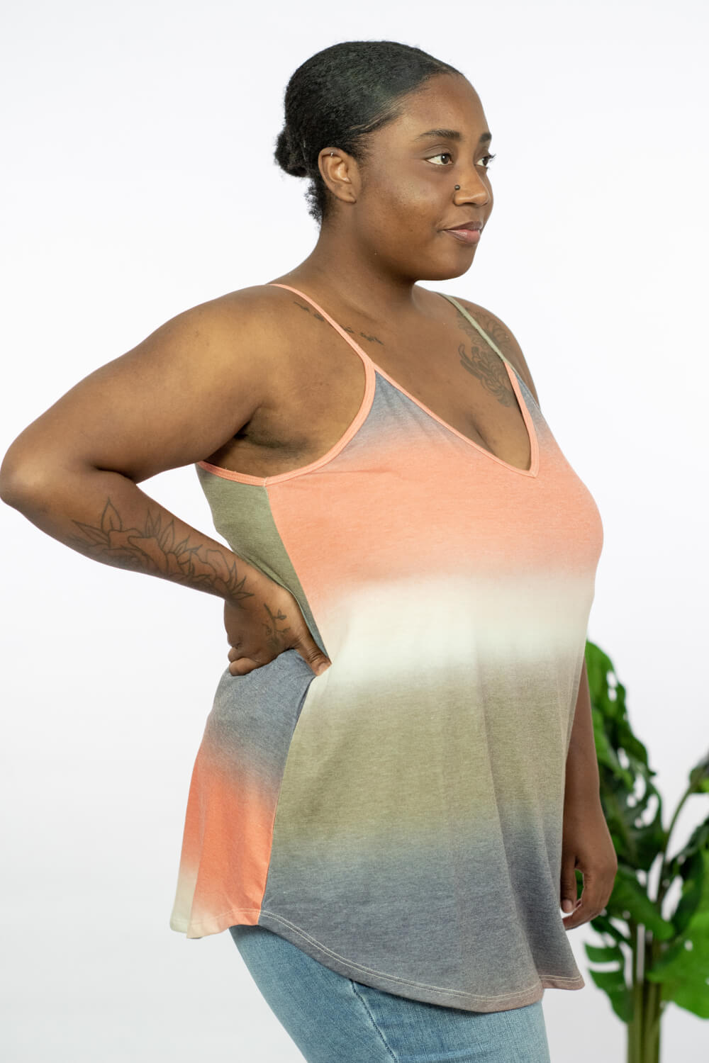 Zenana Sunset Dreams Full Size Ombre Reversible Tank