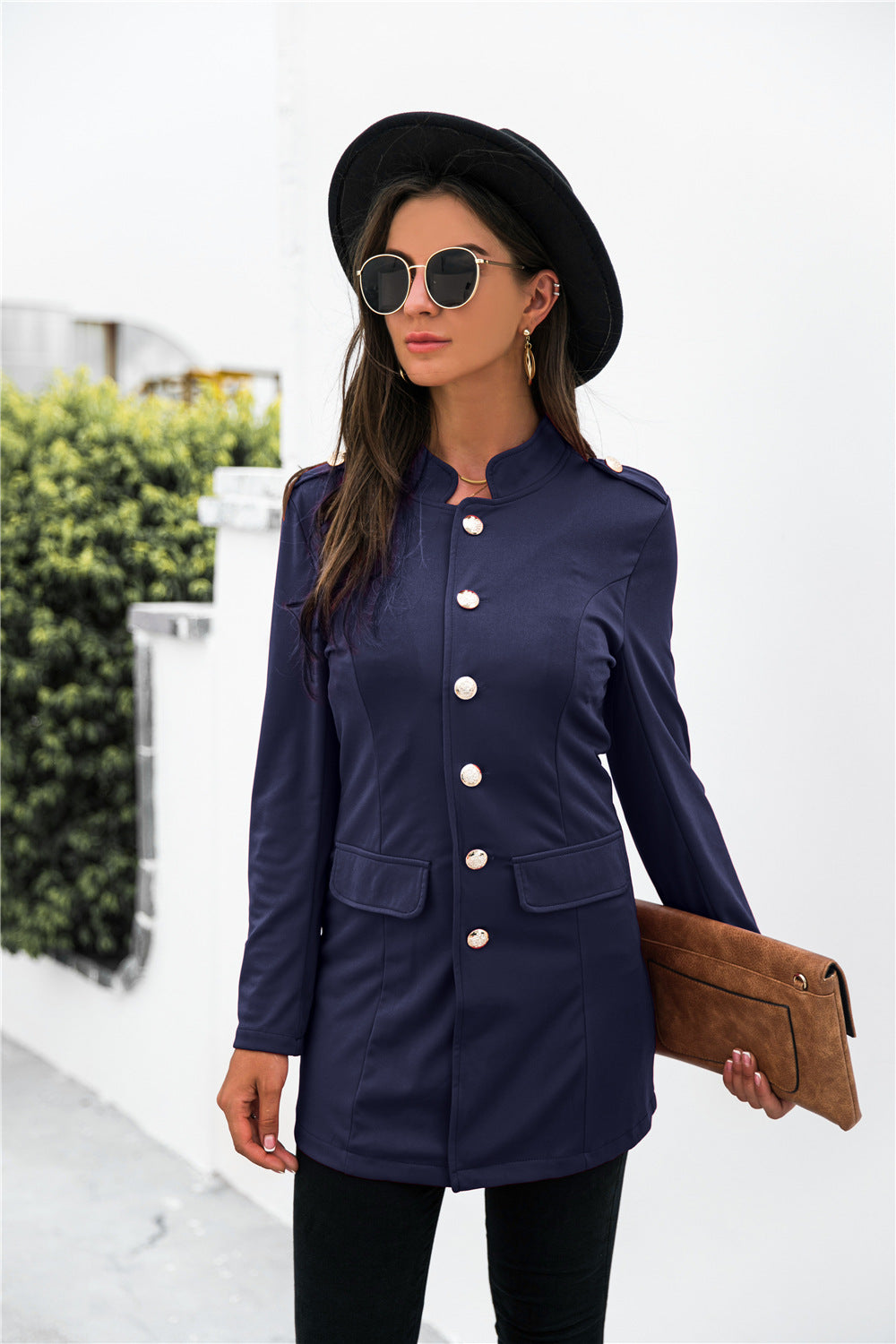 Single Breasted Pocketed Blazer - Absolute Fashion 2020