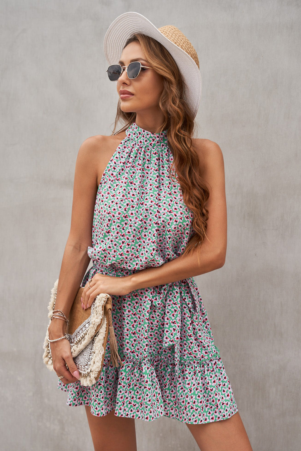 Floral Halter Dress - Absolute Fashion 2020