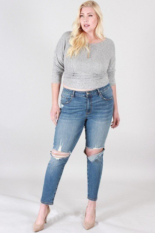 High Rise Destroyed Skinny Jeans - Absolute Fashion 2020