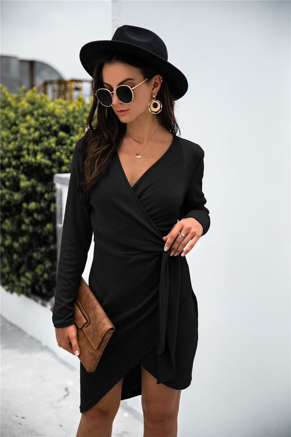 Asymmetry Wrap Tie Dress - Absolute Fashion 2020