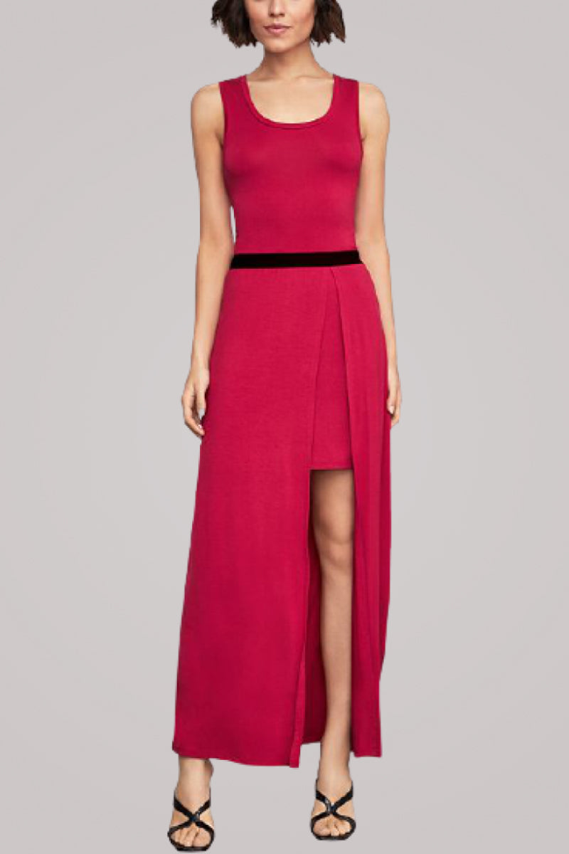 Twofer Knit Maxi Dress - Absolute Fashion 2020