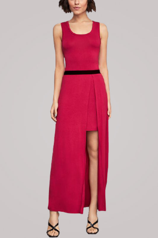 Twofer Knit Maxi Dress - Absolute Fashion 2020