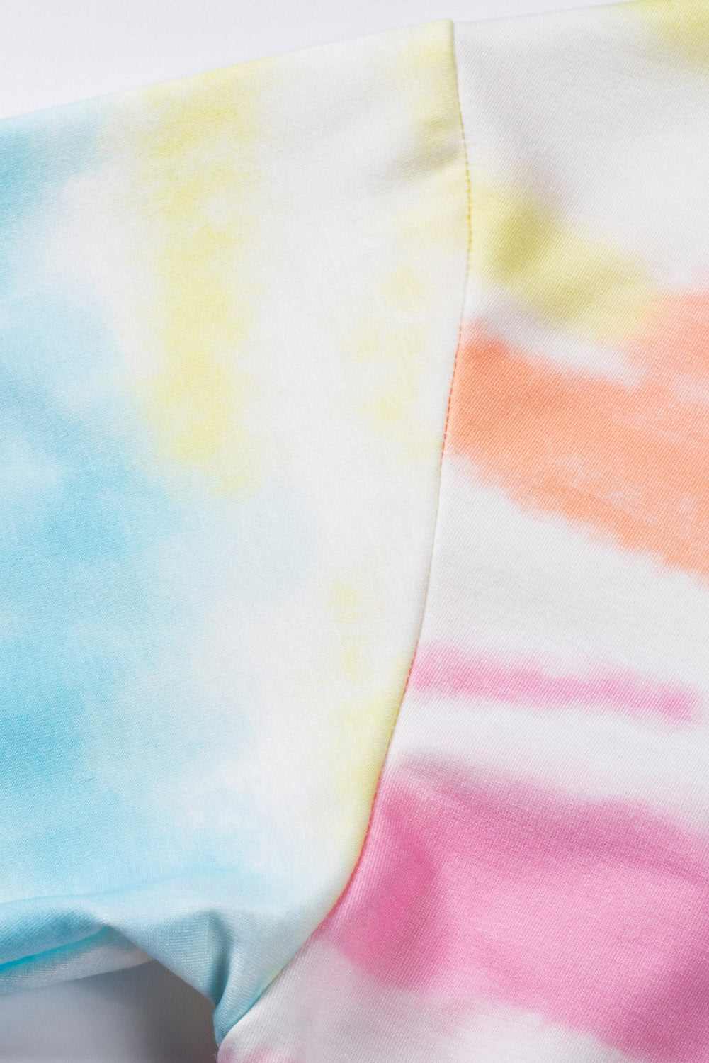 Tie-Dye Boat Neck Batwing Sleeve Tee - Absolute Fashion 2020