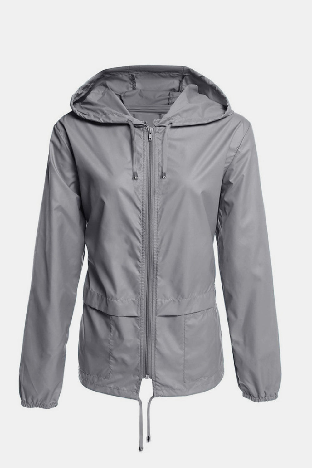 Zip-front Raincoat Windbreaker Jacket - Absolute Fashion 2020