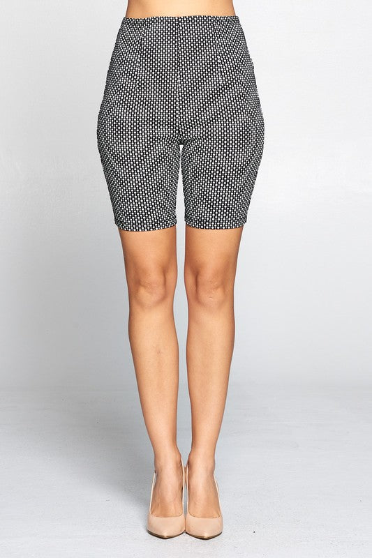 Bermuda Jacquard Biker Shorts